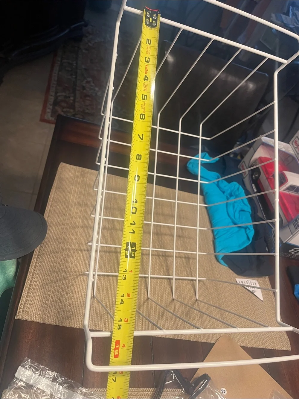 Freezer basket 🧺 White Wire Storage Basket for frozen food Organization Zoom in